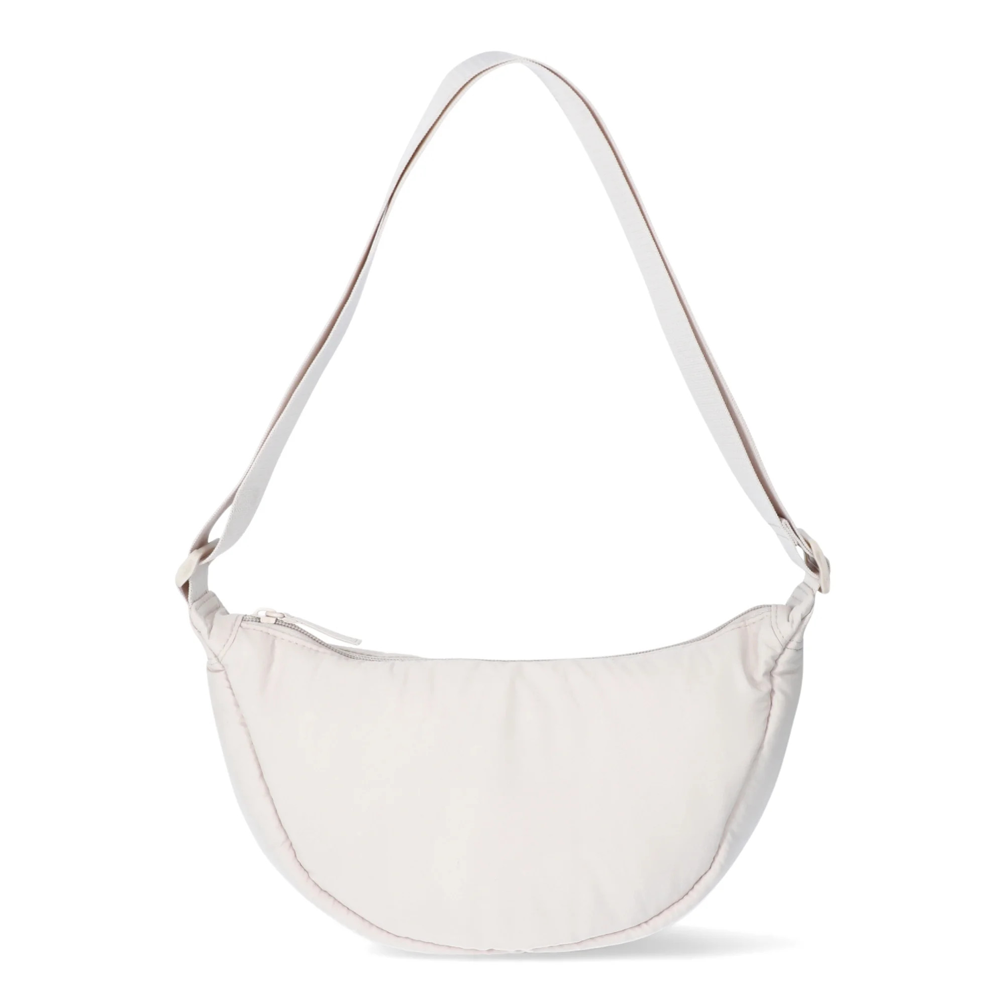 No Boundaries Crossbody Hobo Bag, Cream, Women's | Walmart (US)