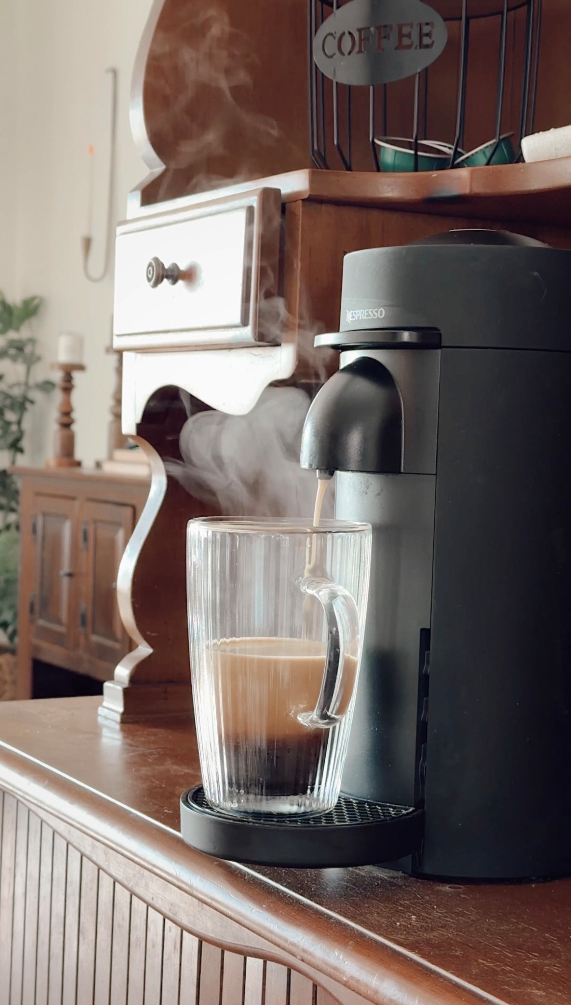 Clear glass coffee mug! 

#LTKdayinmylife #LTKmorningroutine #LTKHome