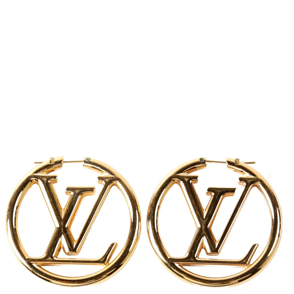 Louise Hoops GM Gold | Keeks Designer Handbags