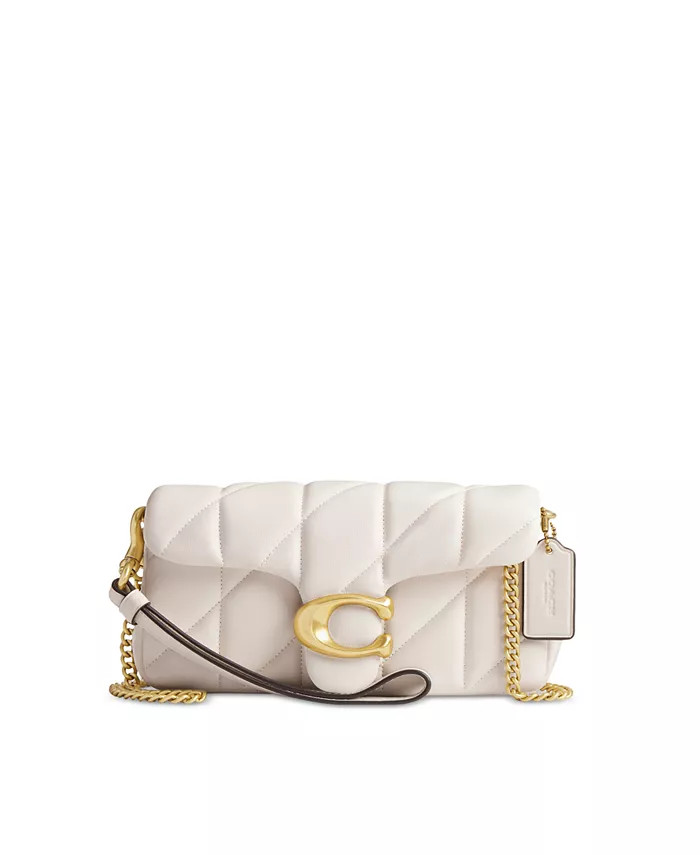 Quilted Pillow Leather Tabby Wristlet with Chain | Macy's