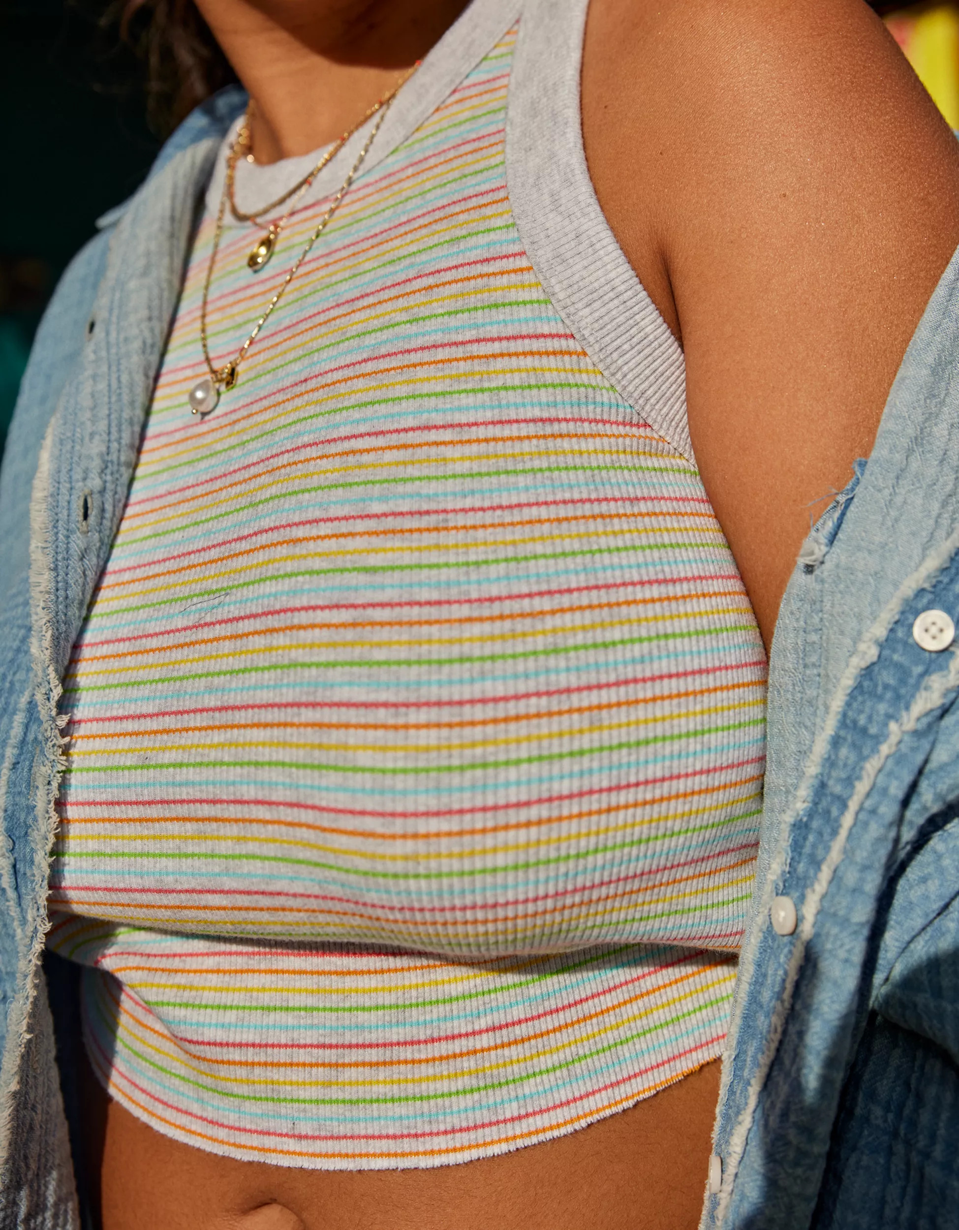 Aerie Free Spirit Ribbed Tank Top | Aerie