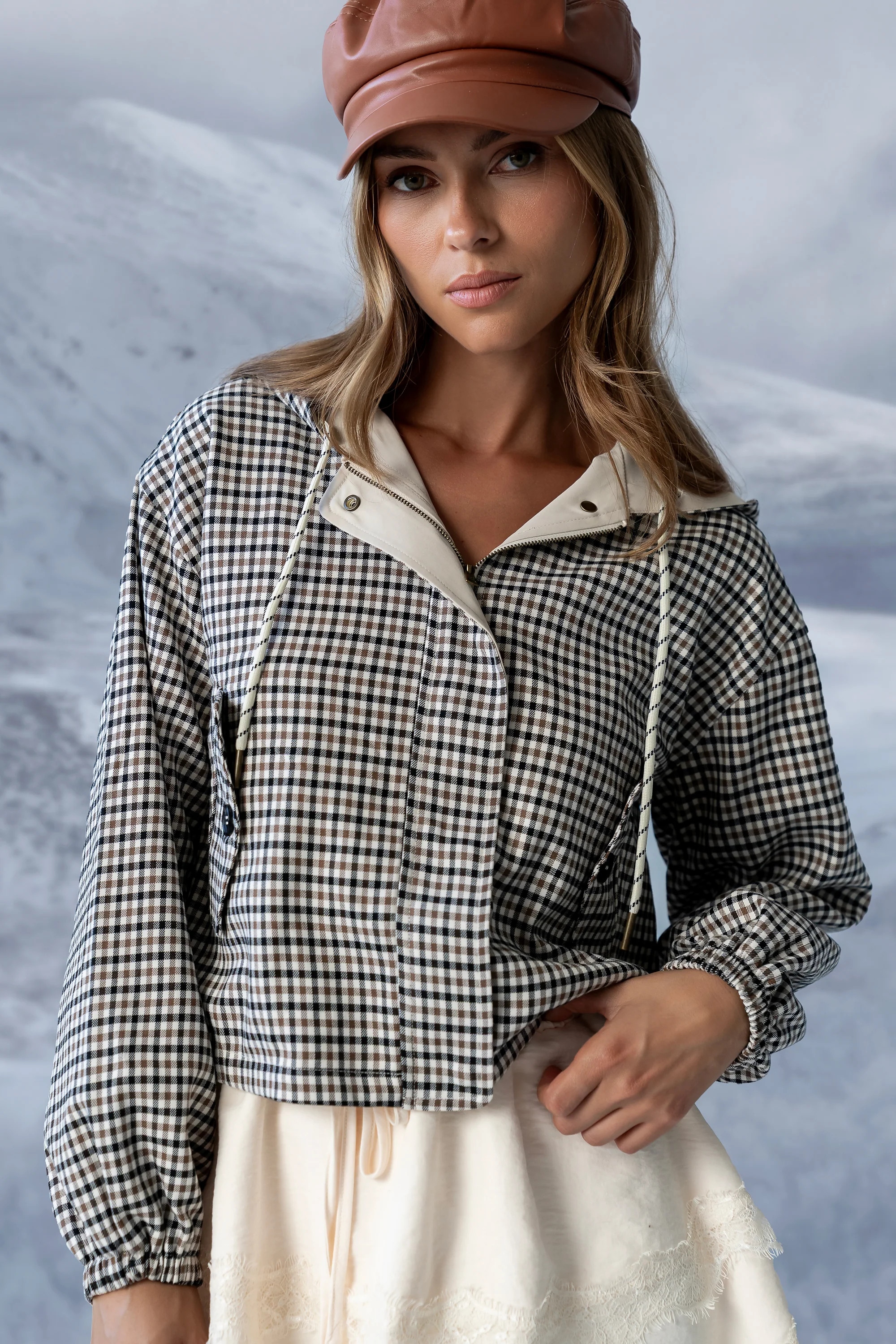 Ross Plaid Jacket in Olive | Böhme US