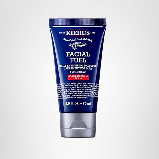Kiehl's Facial Fuel Moisturizer with SPF 20 for Men, Energizing Face Moisturizer for Dull Skin, N... | Amazon (US)