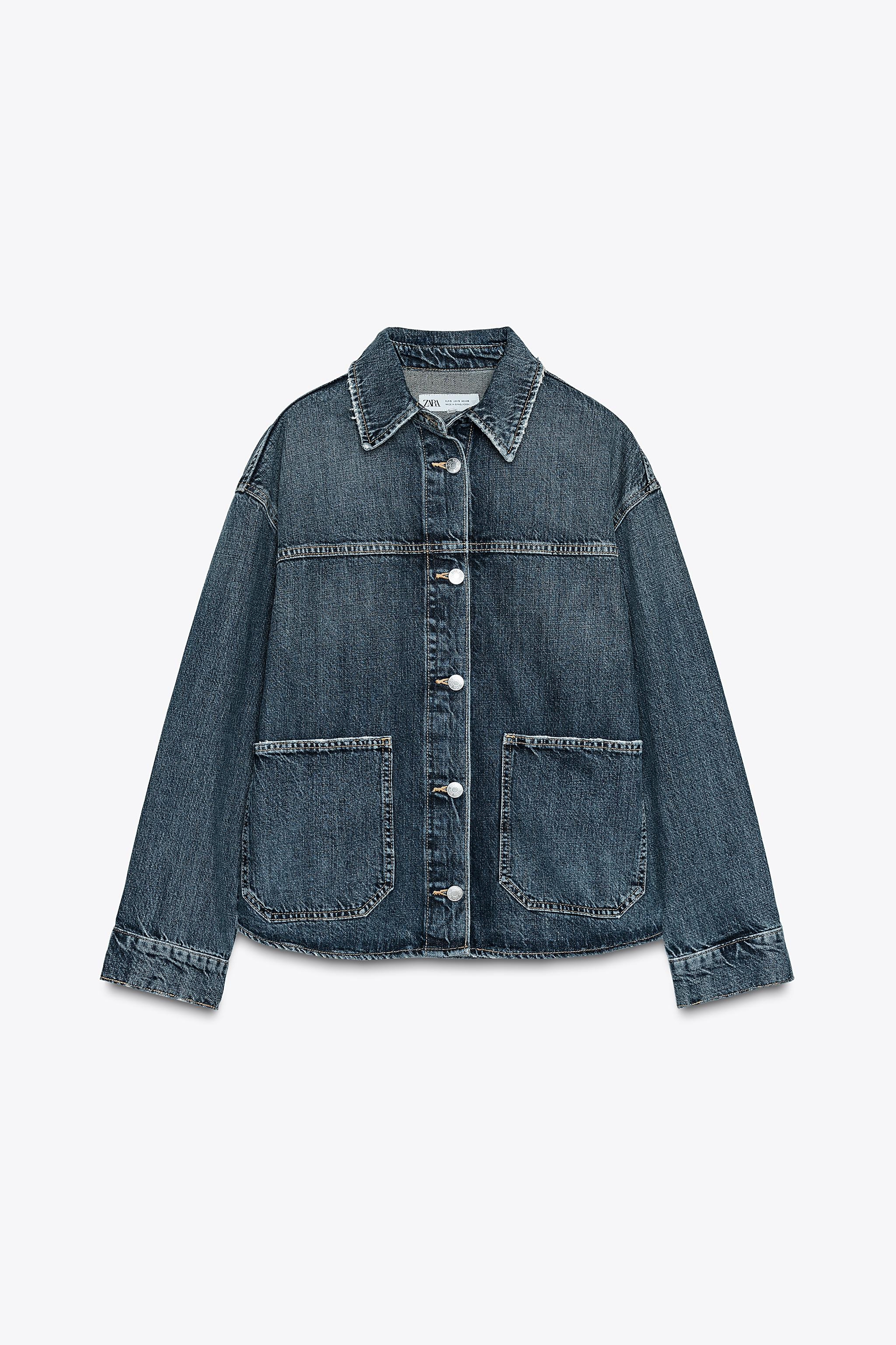 TRF DENIM OVERSHIRT WITH POCKETS | Zara US