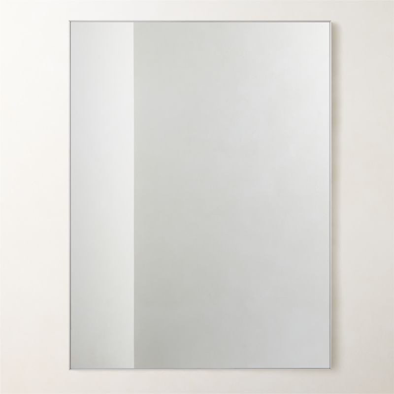 Infinity Rectangular Silver Wall Mirror 36"x48" + Reviews | CB2 | CB2