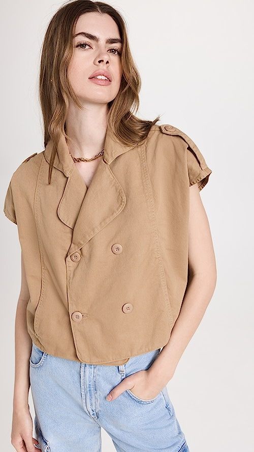 Wexler Cropped Trench Vest | Shopbop