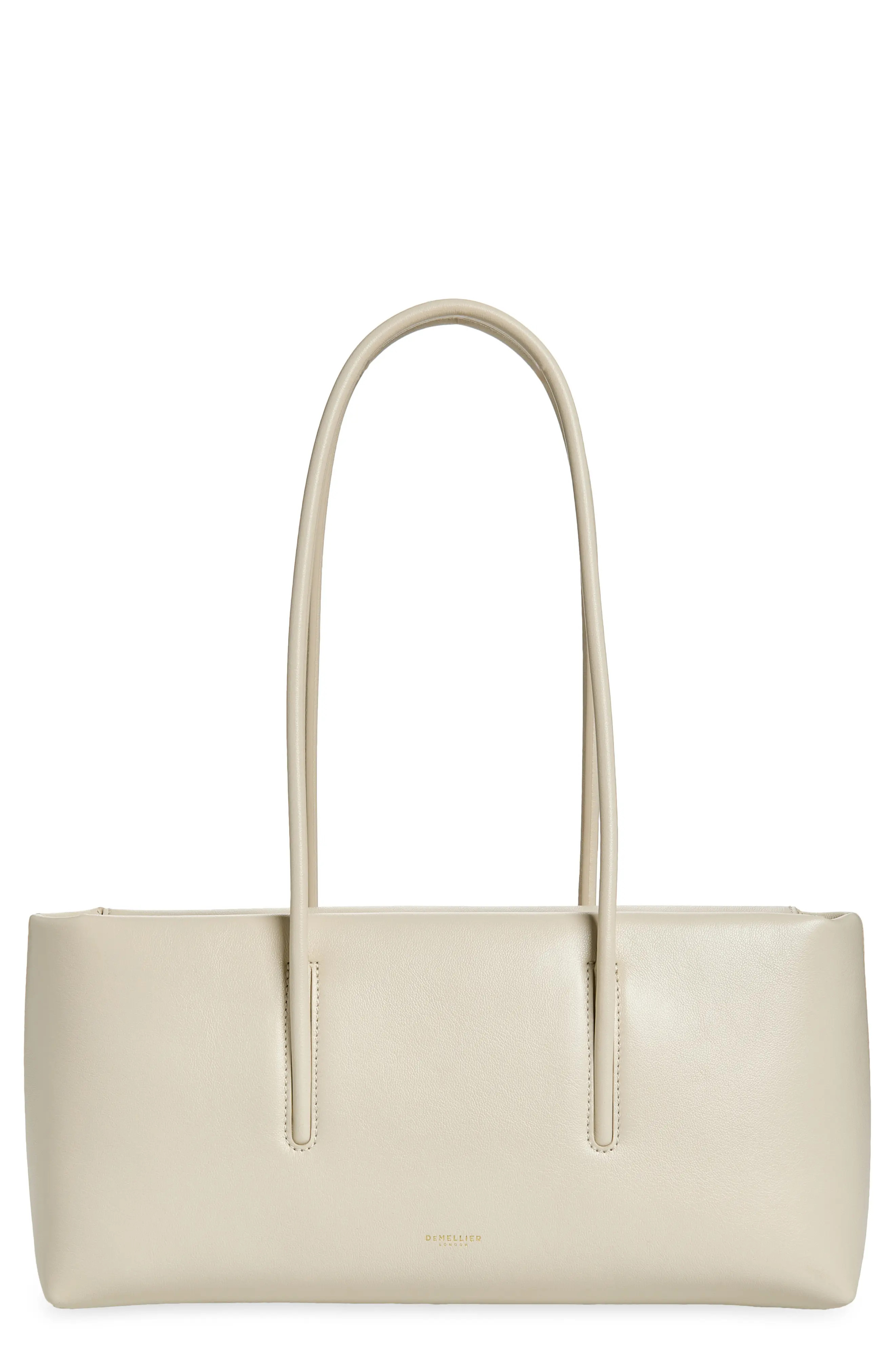 DeMellier The Stockholm Leather Shoulder Bag in Chalk at Nordstrom | Nordstrom