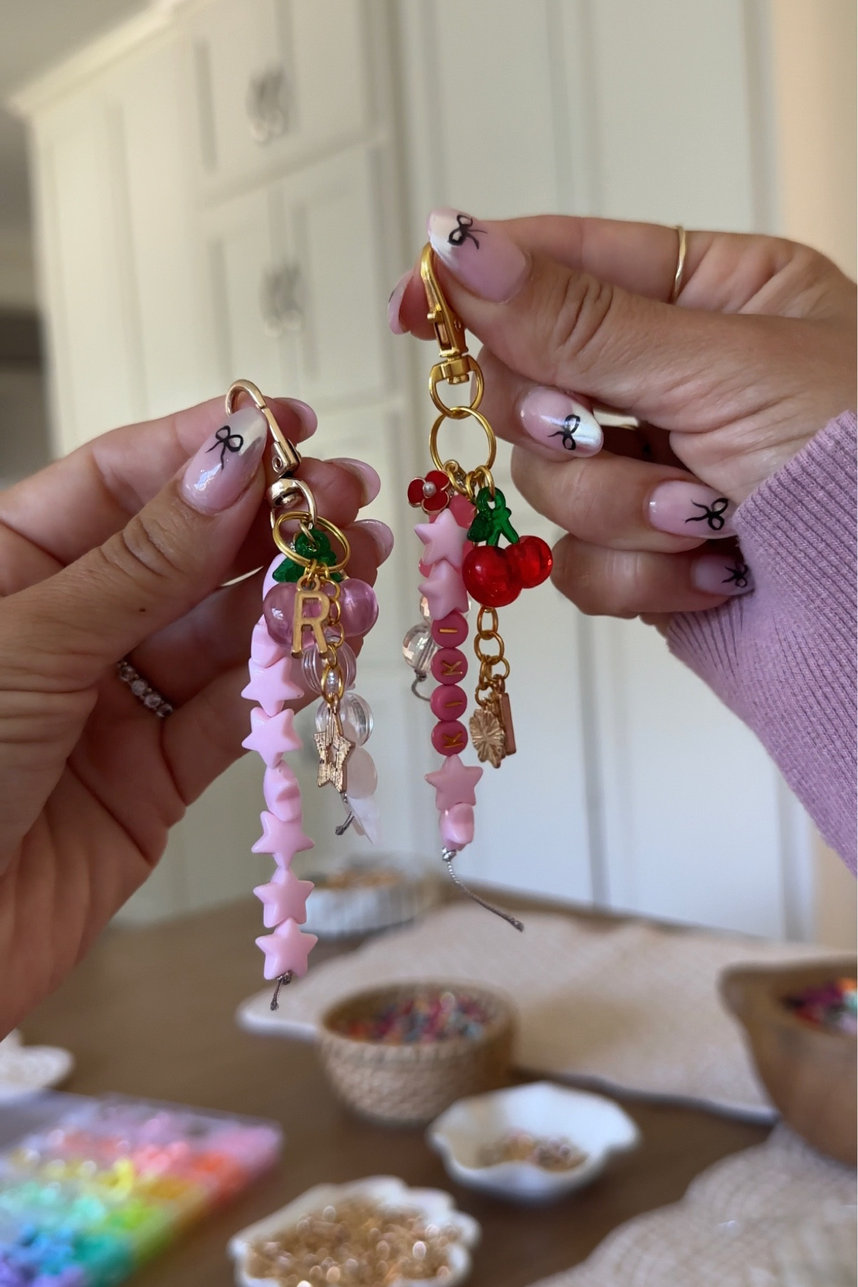 Diy charm keychains — a fun back to school or girls night craft! 

#LTKFamily #LTKKids #LTKHome