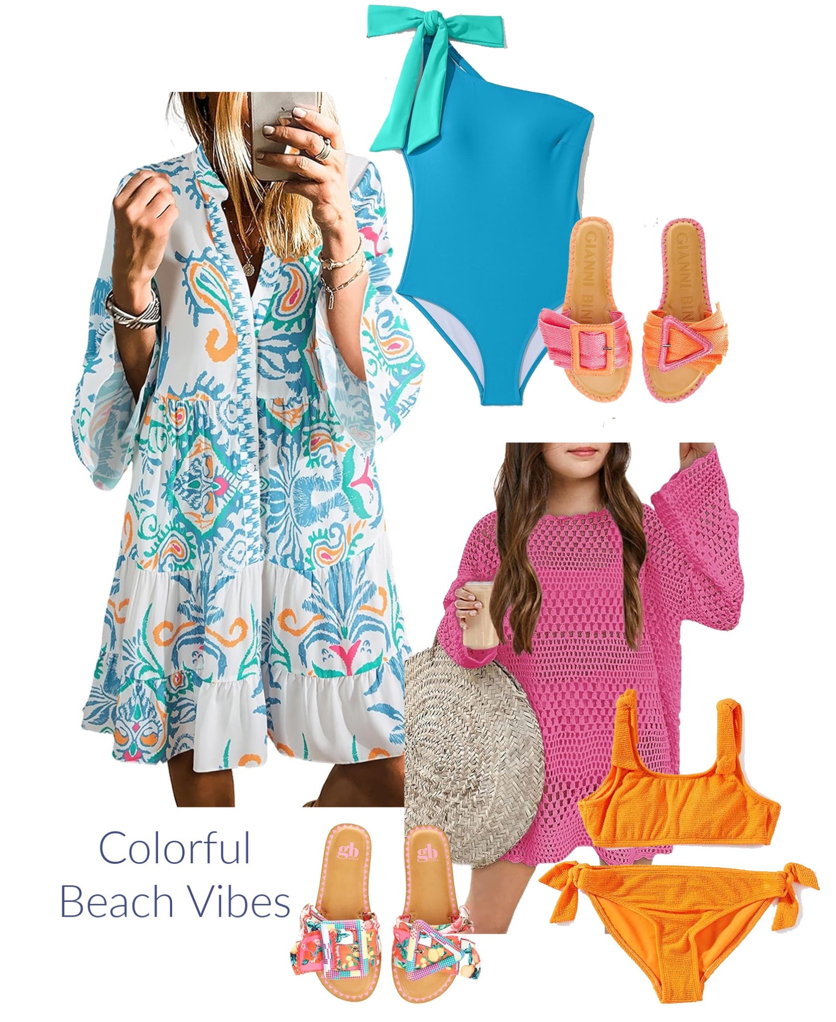 colorful beach looks 