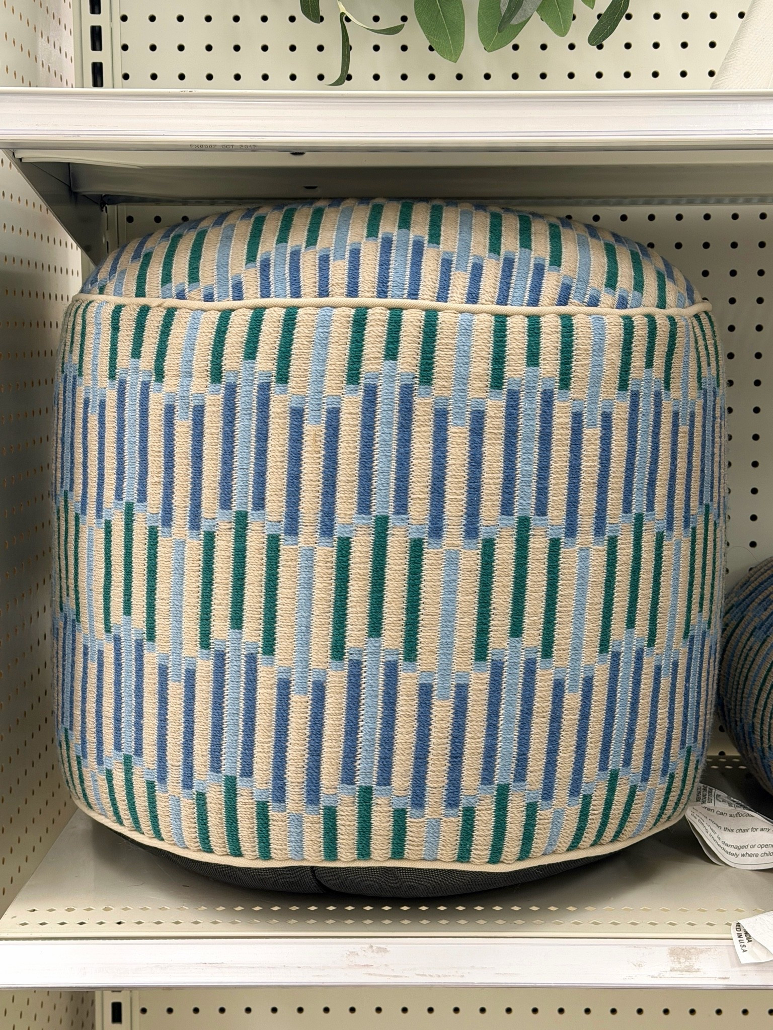 Spotted this fun patterned pouf at Target! 🎯 Loving the wavy stripe design—such a cool, modern touch for a patio or outdoor setup. 🩵 Definitely one to check in-store if you’re on a Target run! Linked similar fun cushions too! ✨#TargetHome #HomeAccents #TargetFind

#LTKHome #LTKSaleAlert #LTKSeasonal