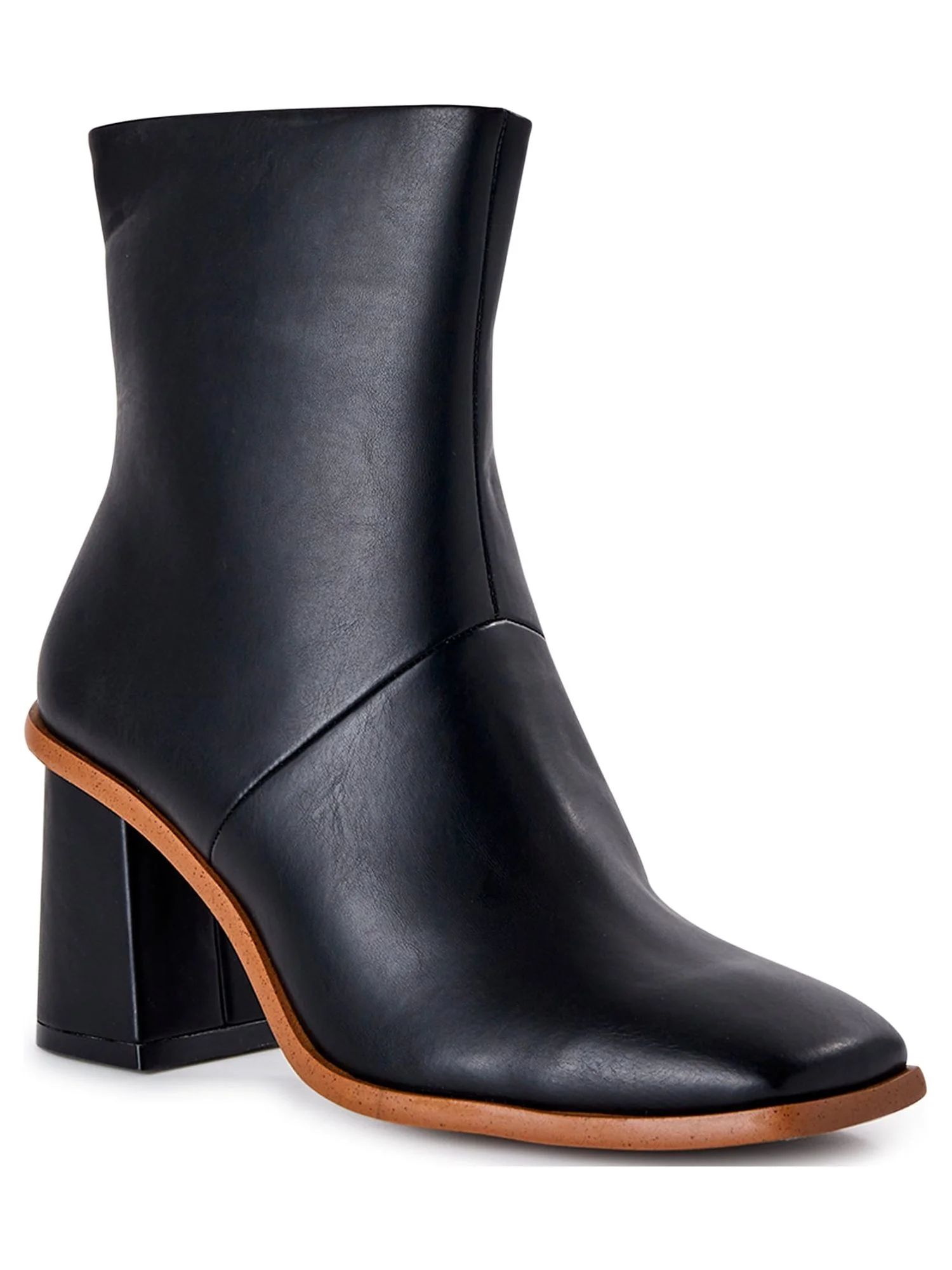 Time and Tru Women's Square-Toe Dress Booties | Walmart (US)