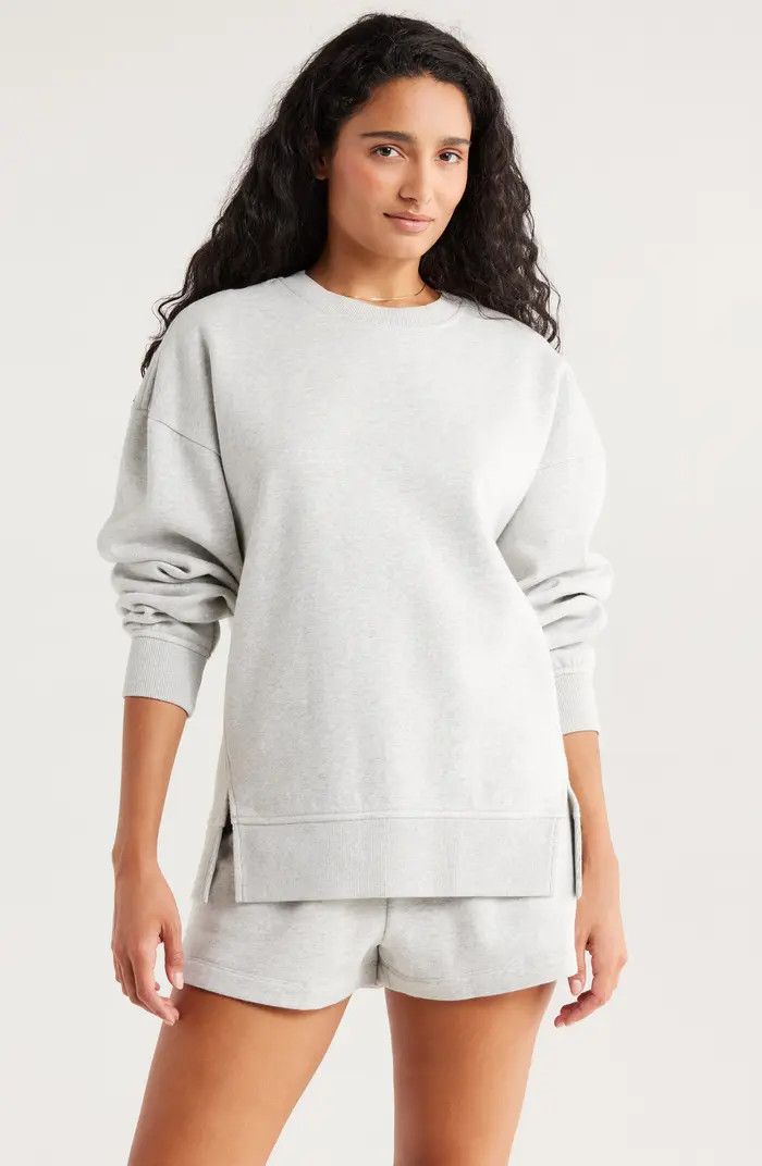 Zella Ultracozy Fleece Relaxed Sweatshirt | Nordstrom | Nordstrom