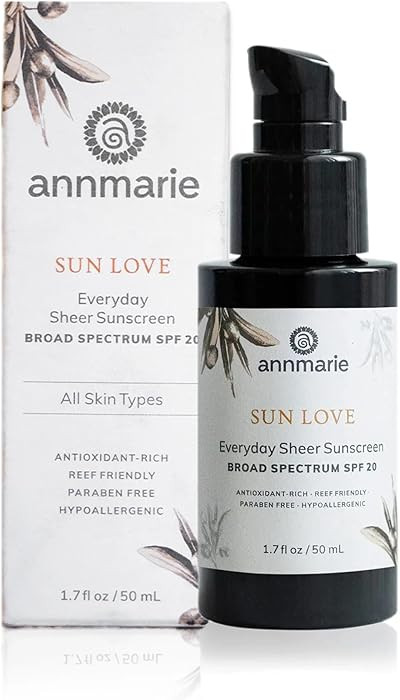 Annmarie Skin Care Sun Love SPF 20 Sunscreen - Reef Safe. - Non-Nano Zinc Oxide Sunscreen with Mo... | Amazon (US)