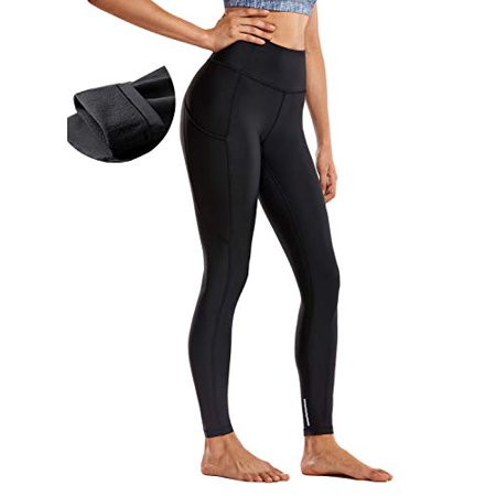 CRZ YOGA Thermal Fleece Lined Leggings Women High Waisted Winter Yoga Pants with Pockets-28 Inches B | Walmart (US)