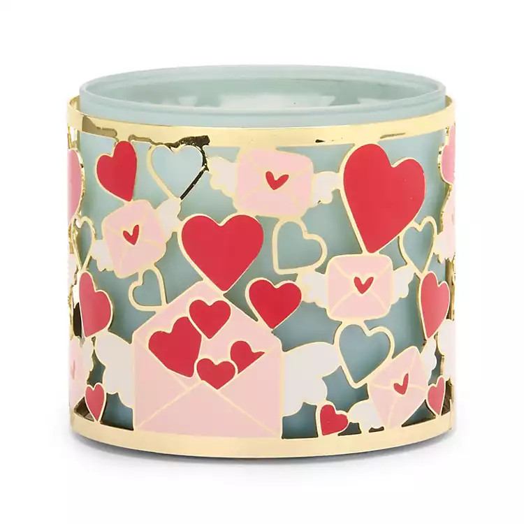 New! Gold Hearts 3-Wick Jar Candle Holder | Kirklands