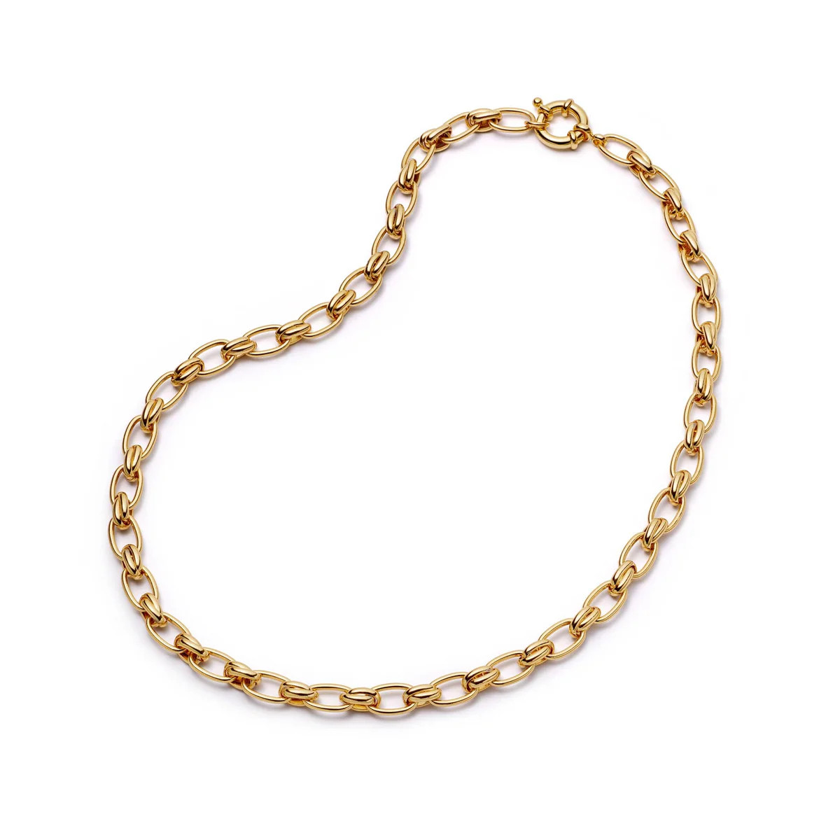 Polly Sayer Vintage Link Chain Necklace 18ct Gold Plate | Daisy London Jewellery
