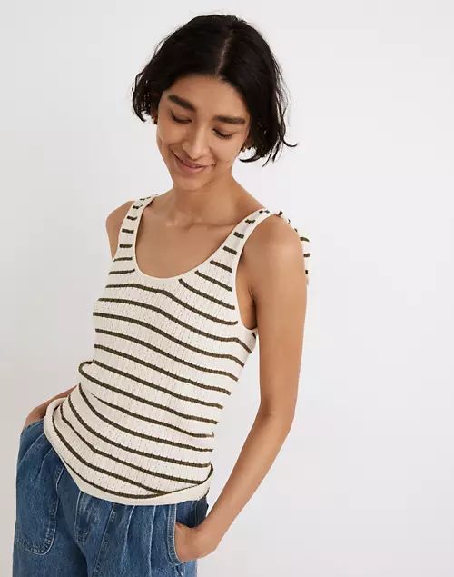 Striped Digby Tie-Strap Sweater Tank | Madewell