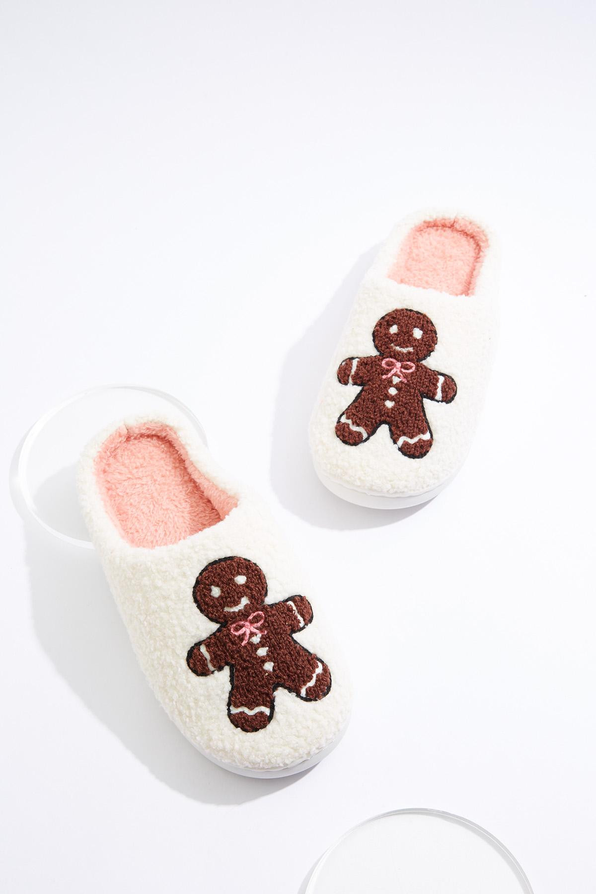 Gingerbread Fuzzy Slippers | Cato Fashions