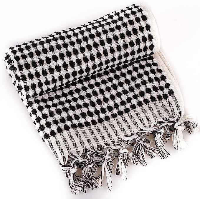 Kalkedon Towels Organic Turkish Cotton Hand Towel for Bathroom | 17 x 35 Inches | Soft Plush Fluf... | Amazon (US)