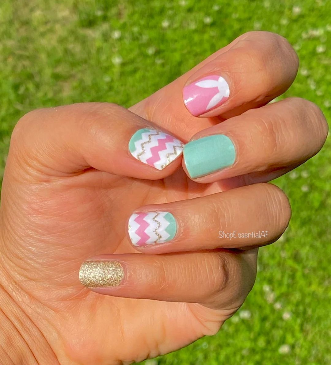Hidden Bunny / Easter Nail Strips / Nail Decals | Etsy (US)