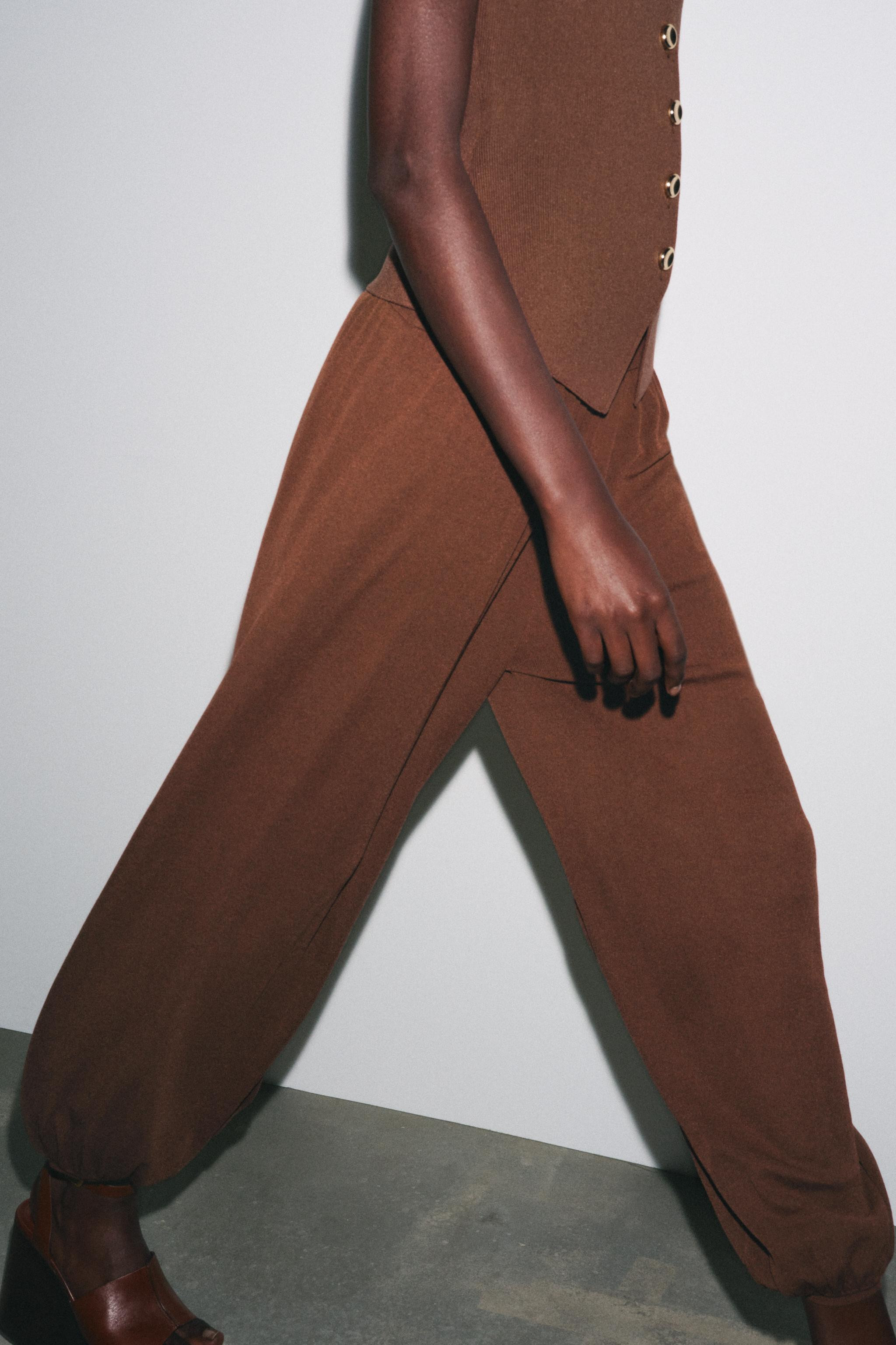 PLAIN KNIT WAISTCOAT TOP | Zara UK