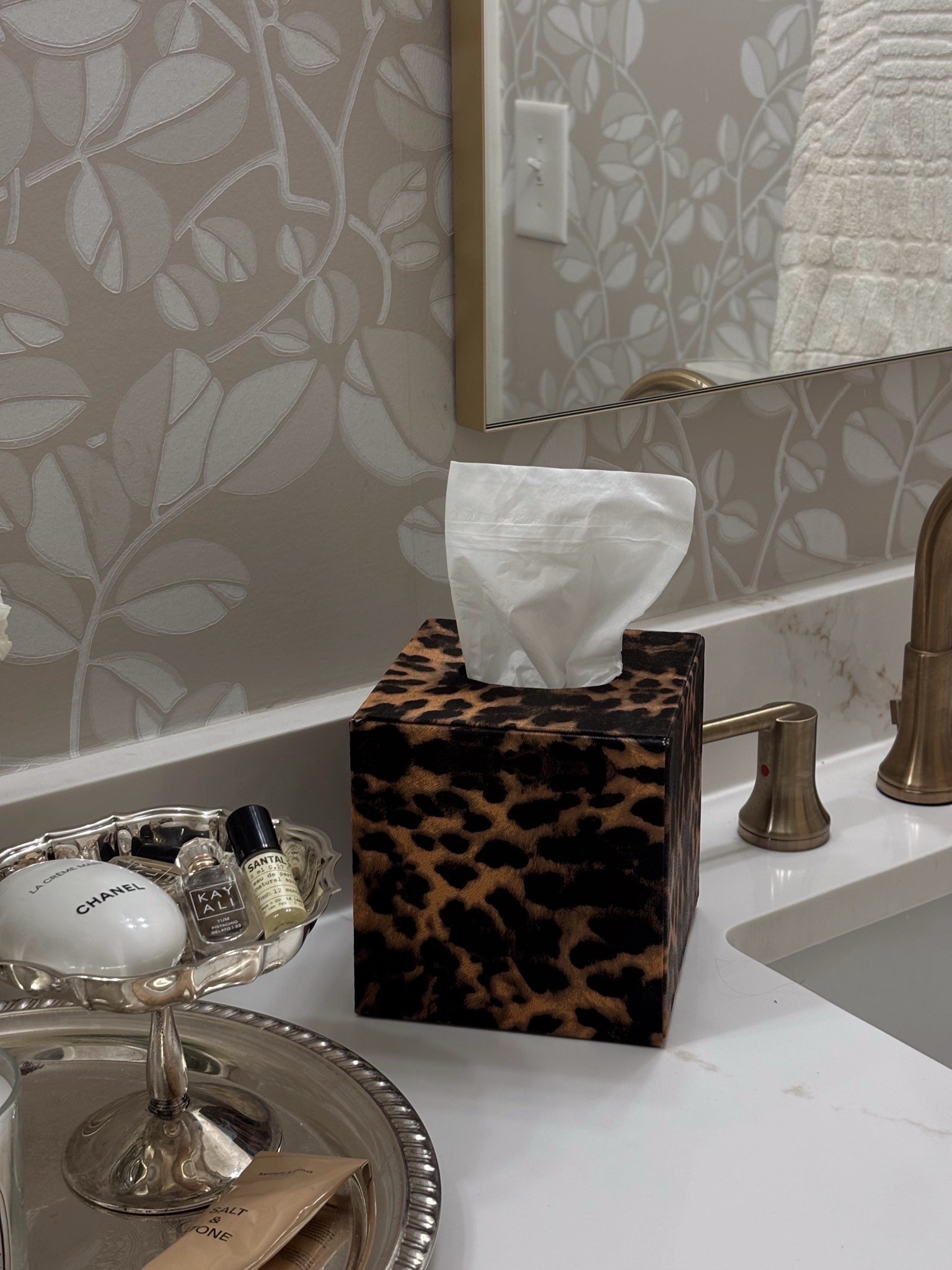 Leopard tissue box holder from amazon 🤍 this is the cutest!! 



Home decor, spring 2026, self care, bathroom, neutral, sidneymarieduke 

#LTKHome