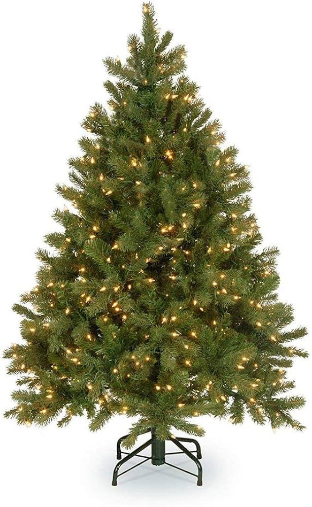 National Tree Company Pre-Lit 'Feel Real' Artificial Full Downswept Christmas Tree, Green, Dougla... | Amazon (US)