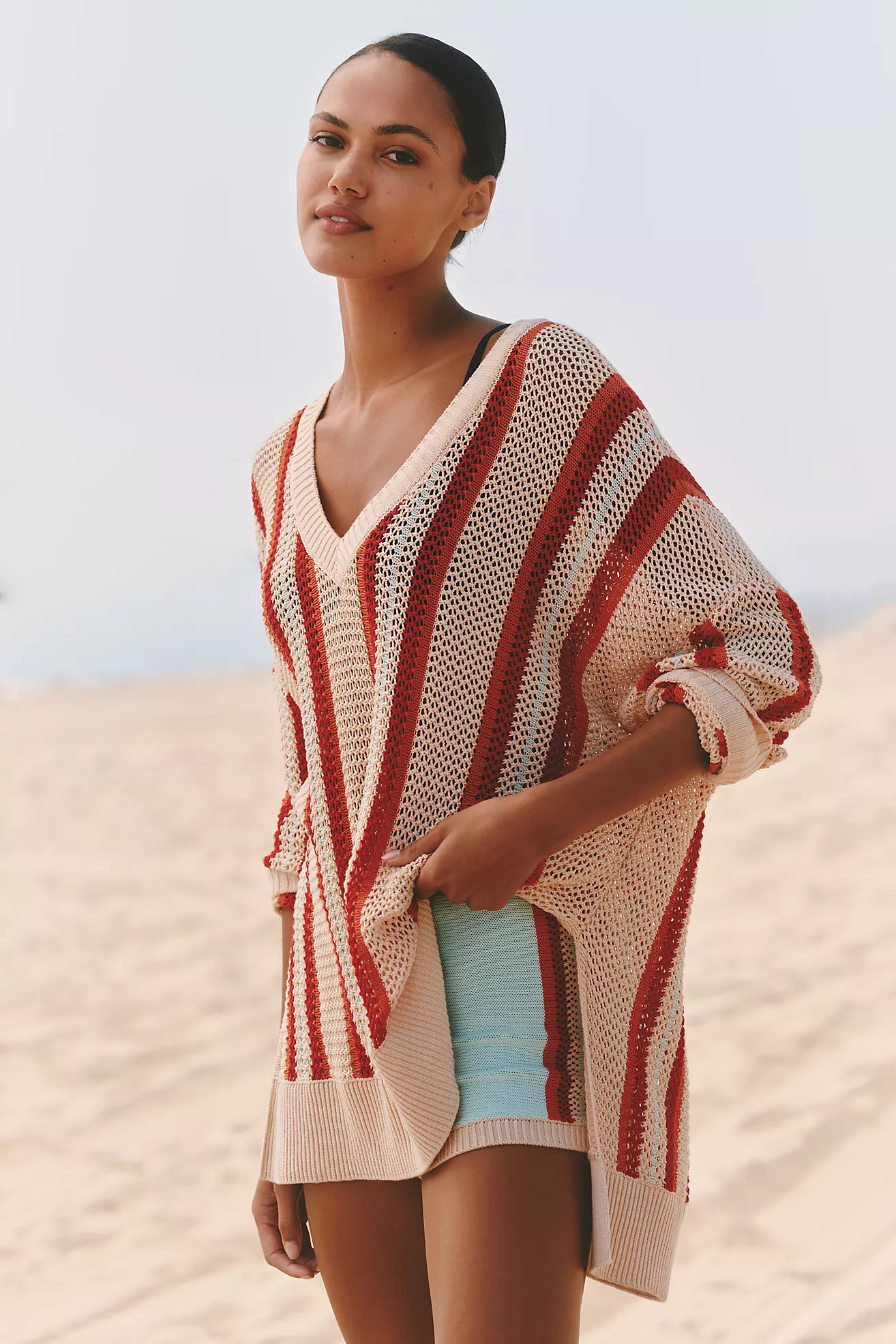 Celandine Side-Slit Oversized Sweater | Anthropologie (US)