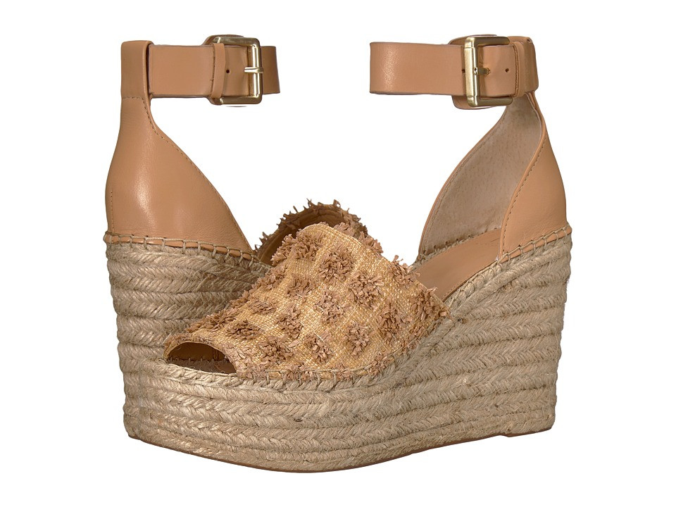 Marc Fisher LTD - Adalyn Espadrille Wedge (Taupe/New Beige Paleni/Fine Stetson) Women's Wedge Shoes | Zappos