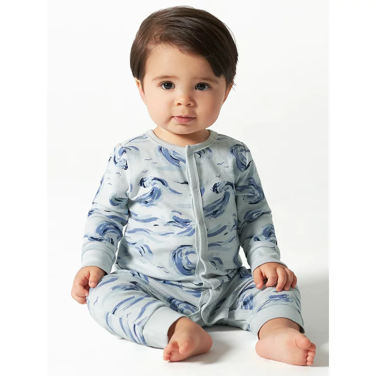 Modern Moments by Gerber Baby Boy or Girl Unisex Long Sleeve Coverall (Newborn - 12 Months) | Walmart (US)