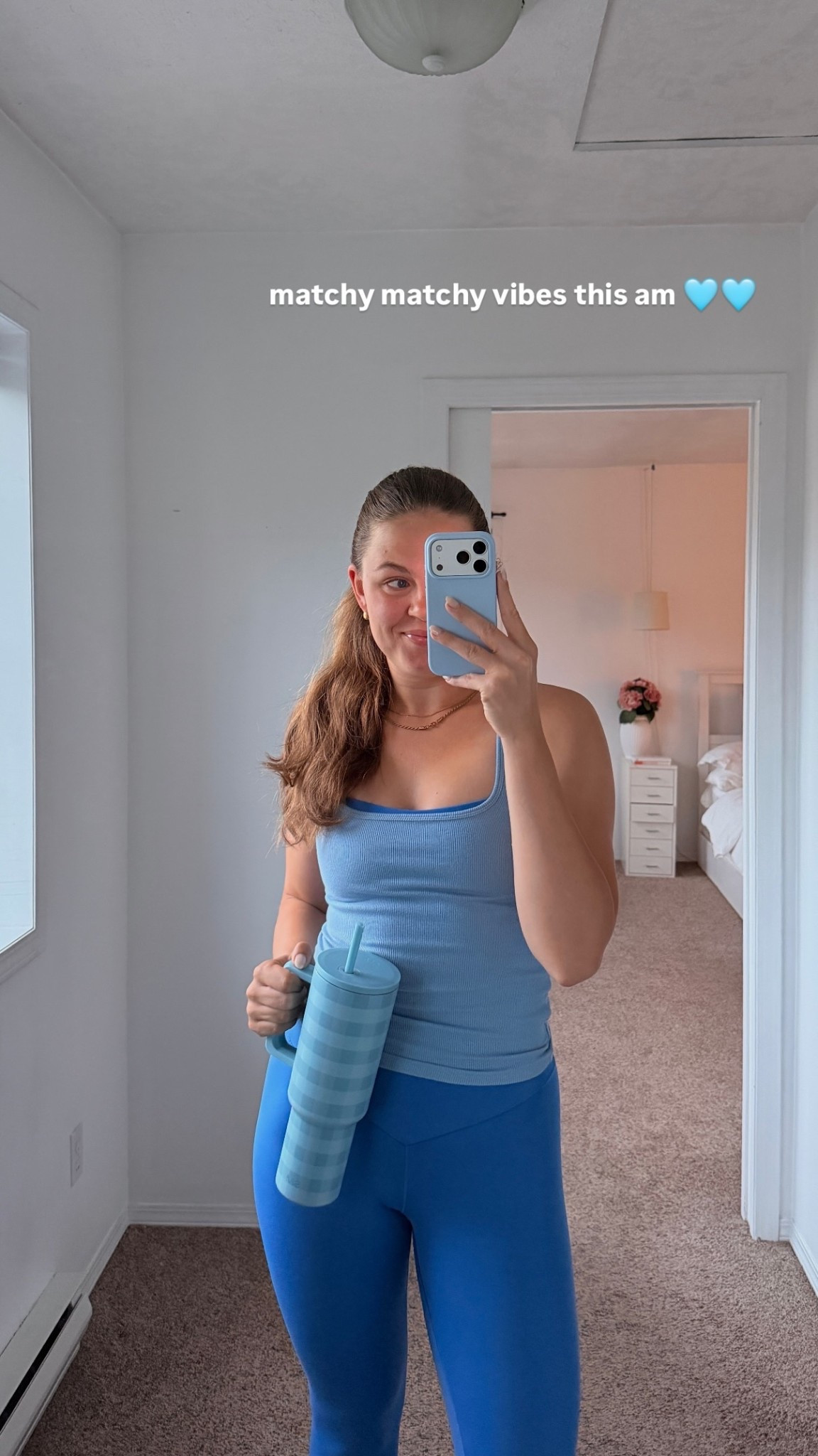 matchy matchy vibes this am 🩵🩵