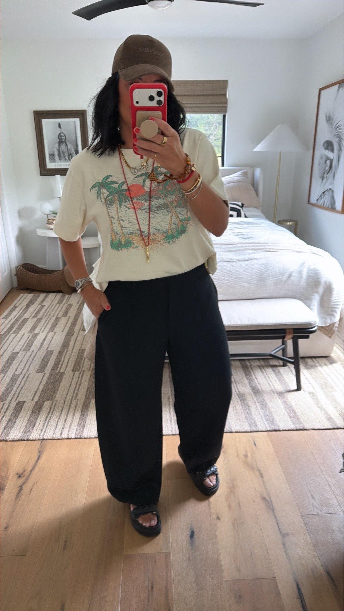 Top size medium, pants size 8 but size up if you are between sizes, shoes fit tts.

#LTKWorkwear #LTKMidsize #LTKOver40