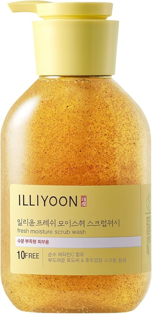ILLIYOON Fresh Moisture Body Scrub Wash 400ml(13.53 Fl Oz) Vitamin C, walnut shell and soft grape... | Amazon (US)