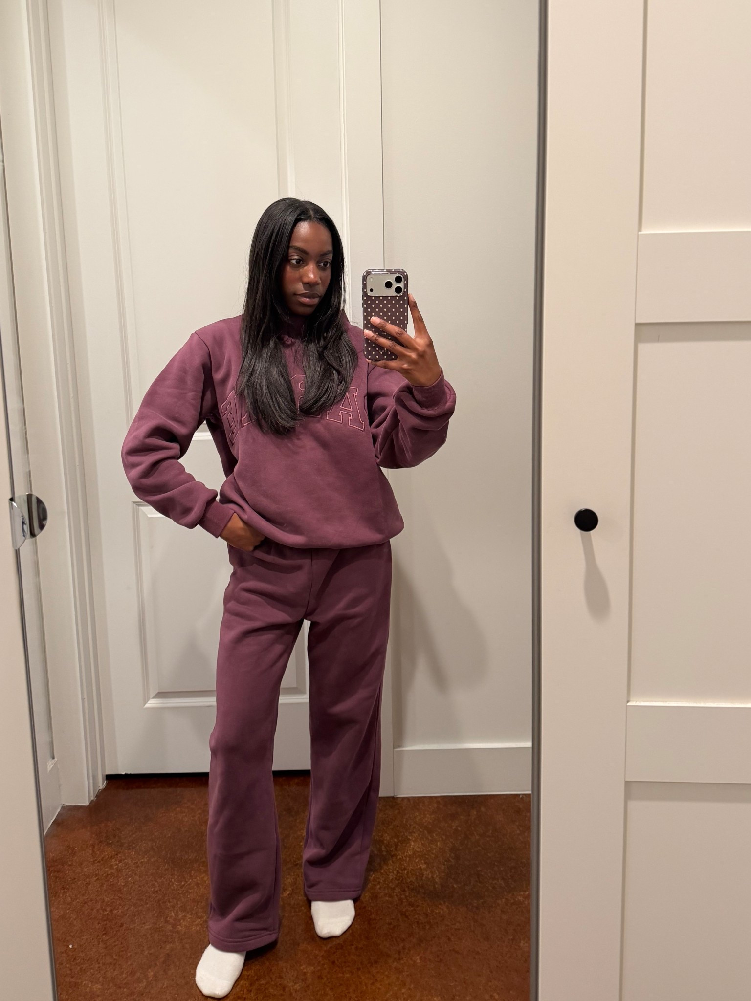 cozy and warm in my parke set 🍇#matchingset #sweatpants #sweatshirt #parke 

#LTKValentine #LTKActive #LTKHome