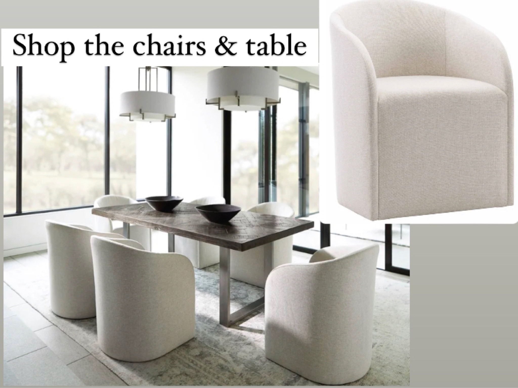 This modern dining table and chairs will table your home style to the next level. | #dinningchairs #table #chairs #wayfair #explore #discover #glam #neutral 

#LTKFind #LTKstyletip #LTKhome