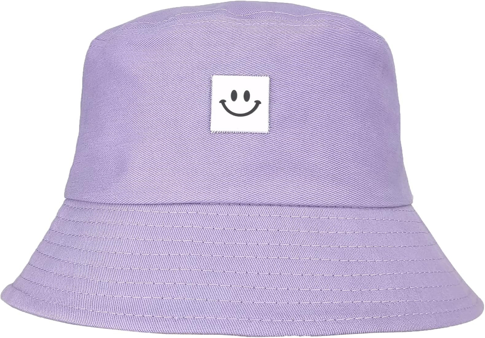 Smile face hat for Women Men, Cute Sun hat Cotton Funny Embroidered Travel Beach Cap Anti-UV | Amazon (US)