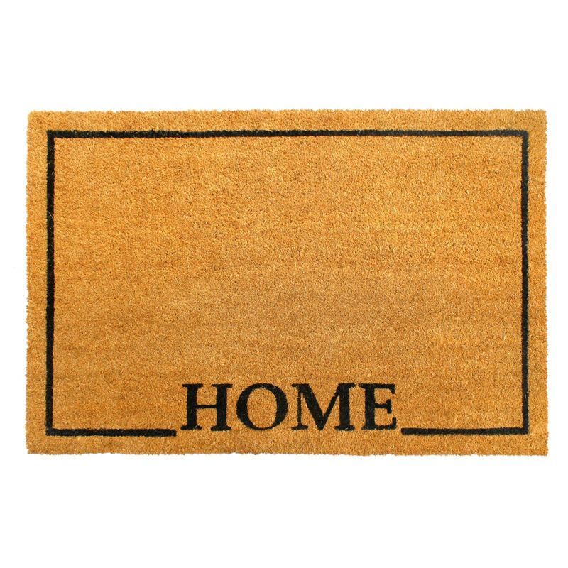 Raj 2' x 3' Tufted Home Square Coir Doormat Natural/Black | Target