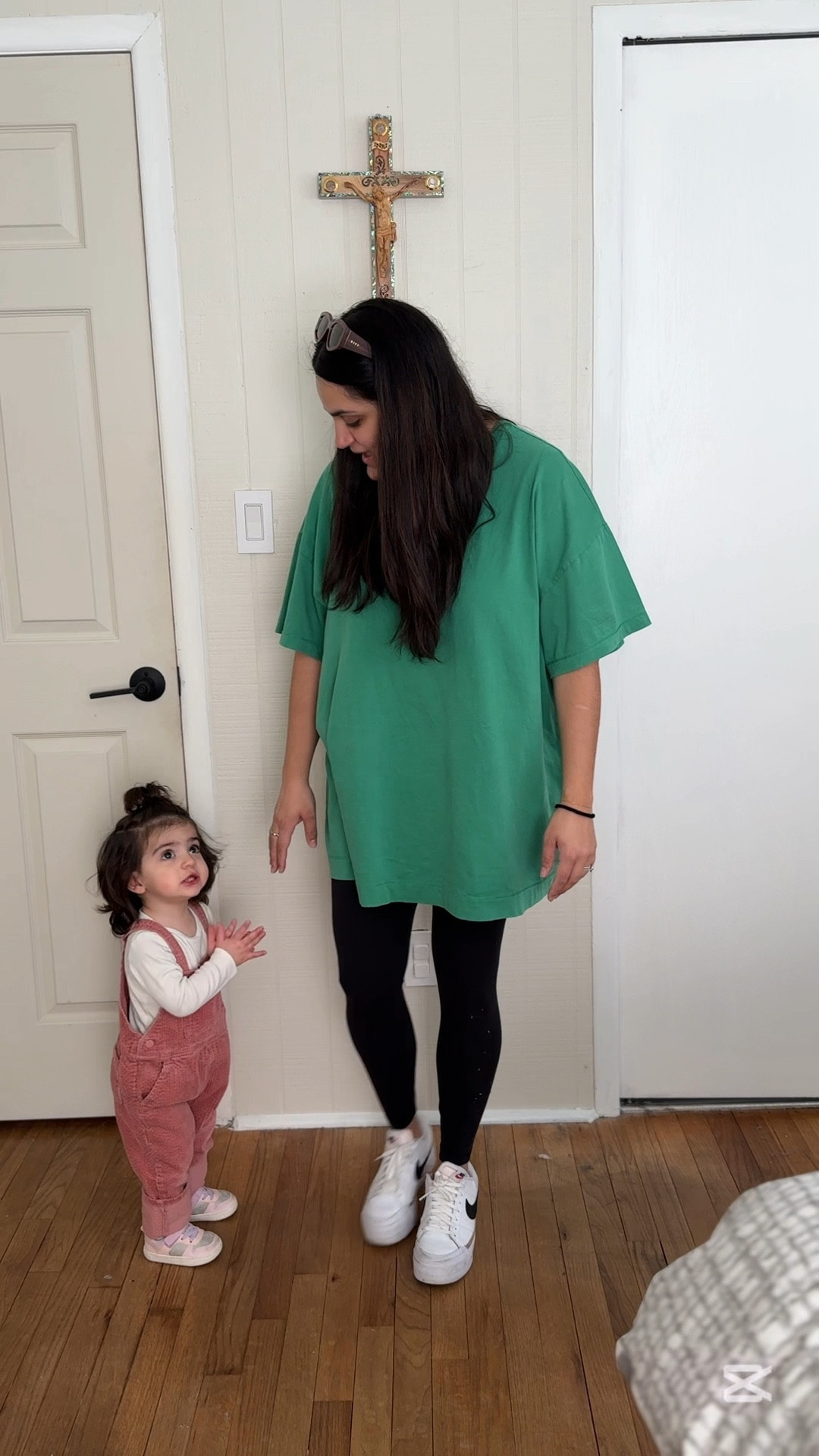 Mom Fit
Shirt: XXL
Leggings: Small
Shoes: 8

#LTKStyleTip #LTKKids #LTKFamily