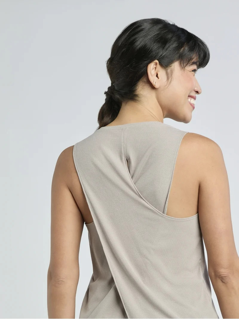 Avia Women's and Women's Plus Lightweight Wrap Back Tank, Sizes XS-4X | Walmart (US)