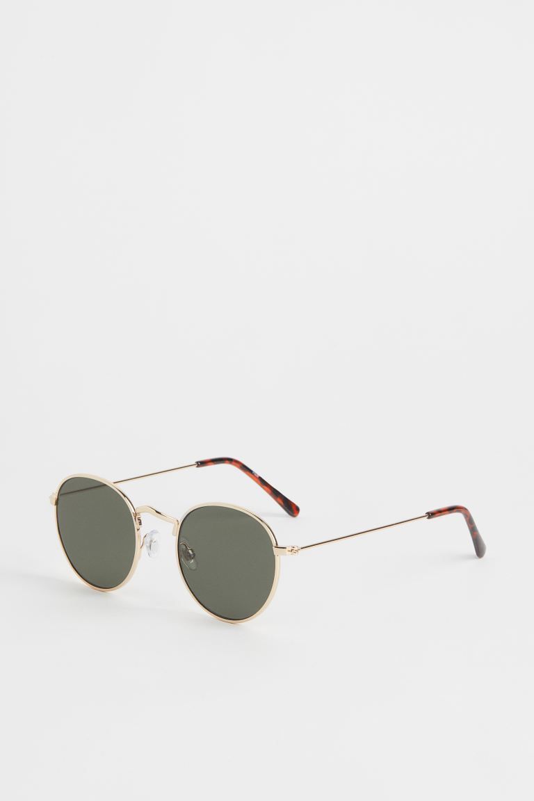 Sunglasses with metal frames, adjustable nose pads, and tinted, UV-protective lenses in plastic. | H&M (US + CA)
