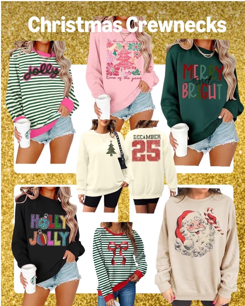 Christmas Crewnecks that arrive in time. 

Amazon | holiday | fashion | Christmas 

#LTKFindsUnder50 #LTKSeasonal #LTKHoliday