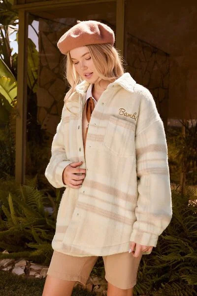 Disney Plaid Bambi Jacket | Forever 21 (US)