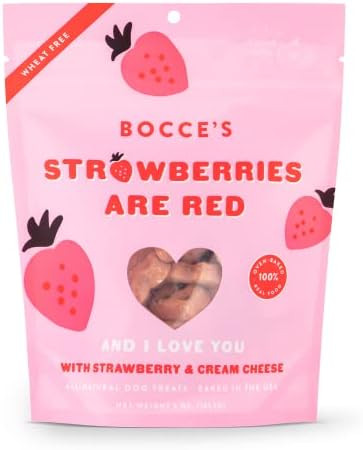 Bocce's Bakery All-Natural, Seasonal, Strawberries are Red Dog Treats, Wheat-Free, Limited-Ingred... | Amazon (US)