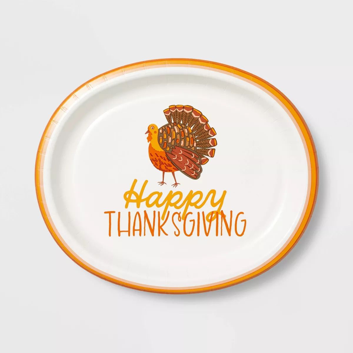 10ct Thanksgiving Turkey Buffet Plate - Spritz™ | Target