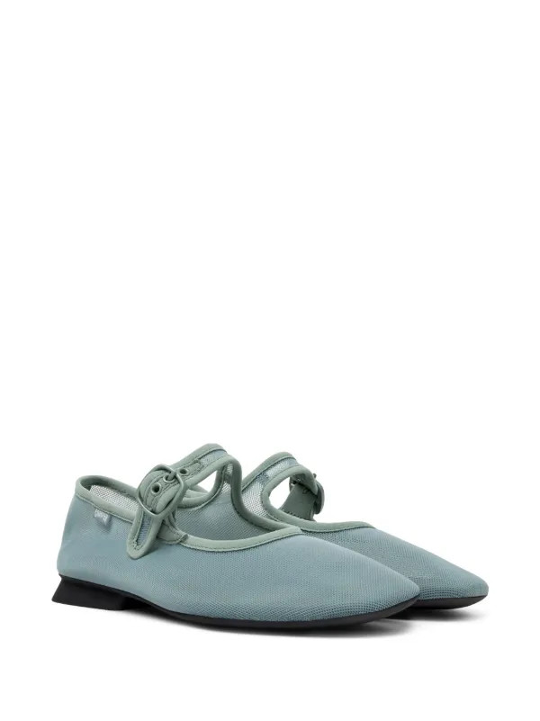 Camper Casi Myra Mesh Ballerina Shoes | Green | FARFETCH | Farfetch Global