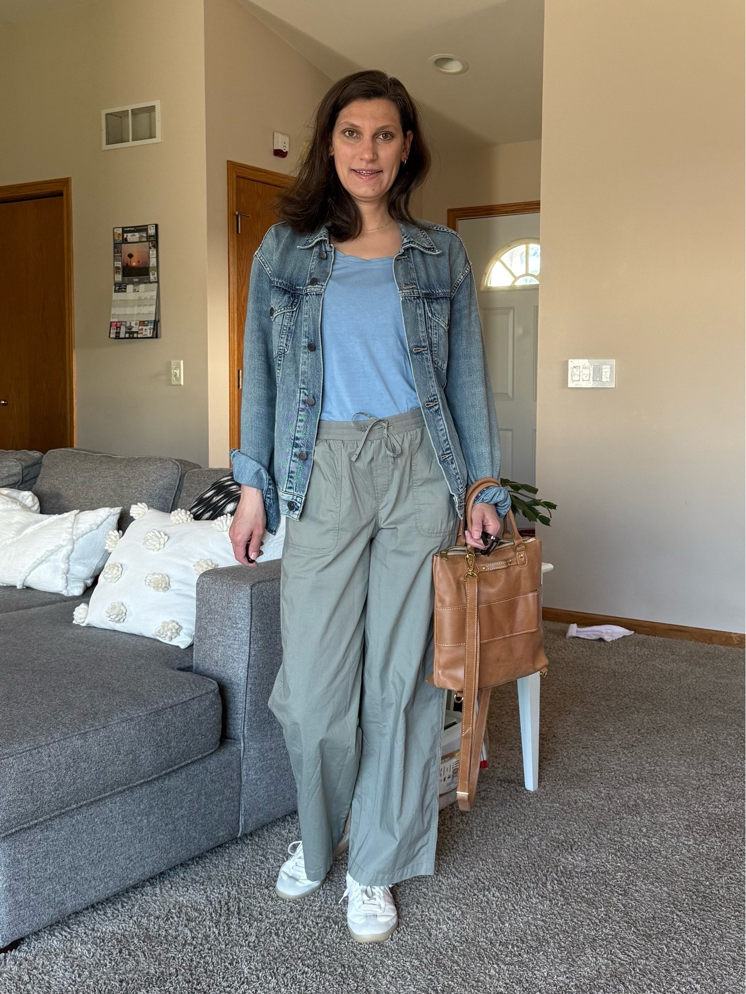 Looking for the perfect casual summer pants that aren’t the classic linen pants? Loving my organic cotton pants for casual weekend looks. We had a warm day, these pants kept me nice and cool outside and comfortable in air conditioned surroundings. (Why do they always make restaurants do cold in summer?) super comfortable, light weight. 

For sizing: there’re true to size - I’m wearing my usual size S.

#LTKmomlife #LTKgrwm #LTKootd