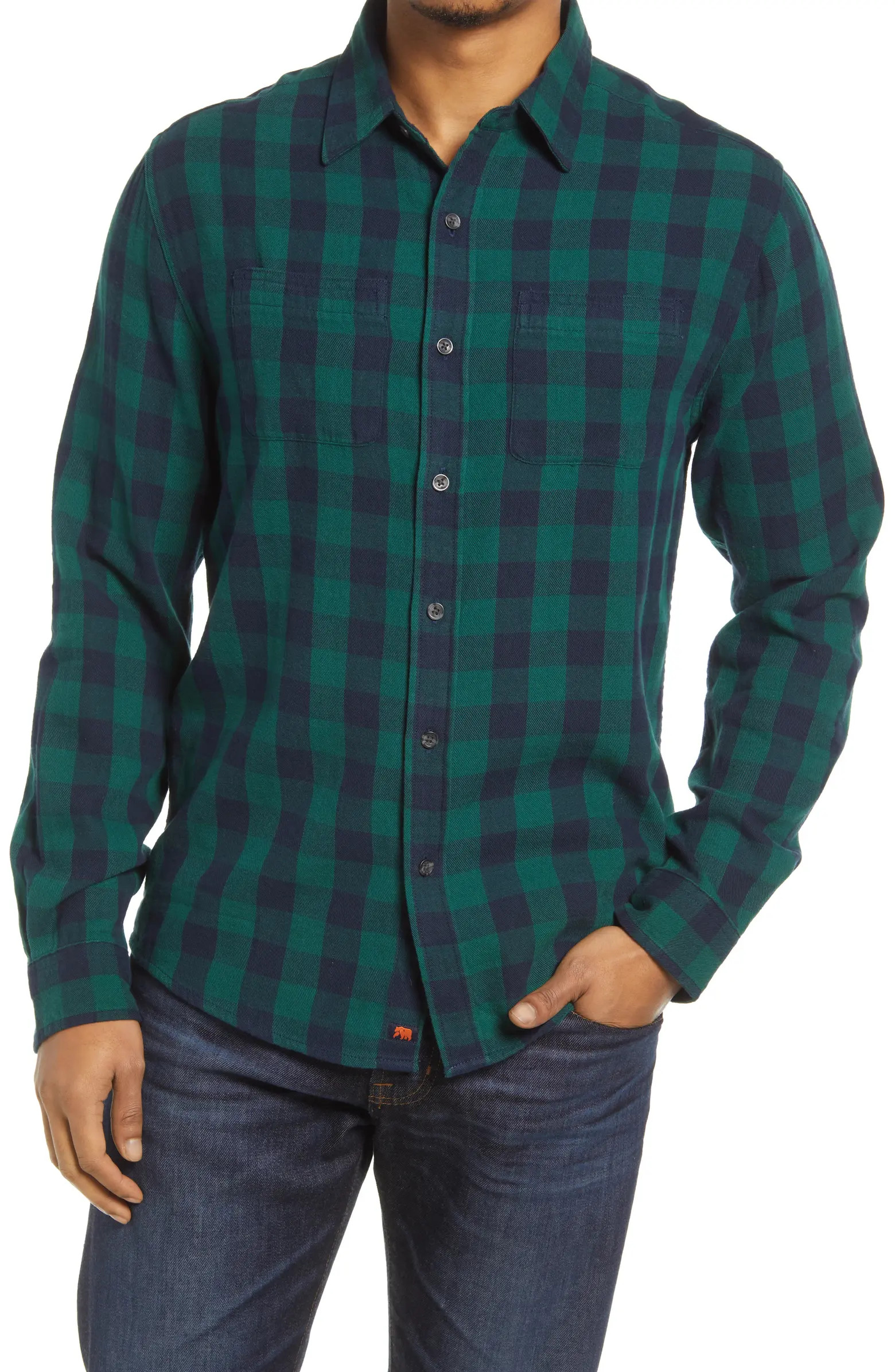The Normal Brand Jackson Plaid Cotton Button-Up Shirt | Nordstrom | Nordstrom