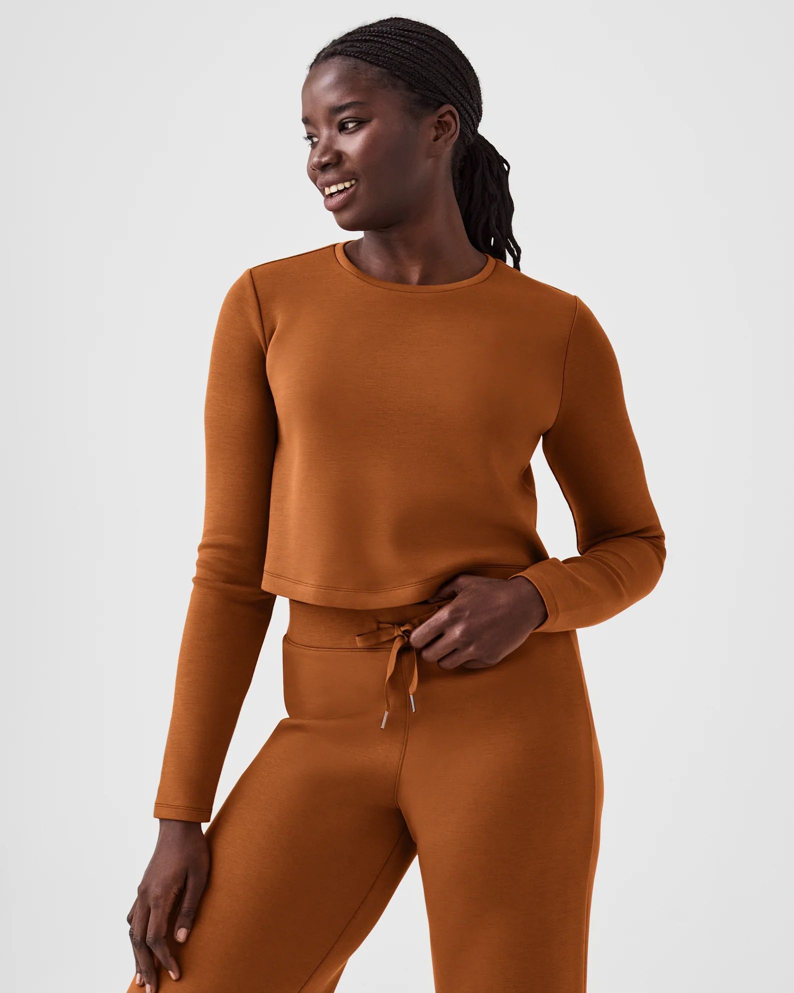 AirEssentials Cropped Long Sleeve Top | Spanx