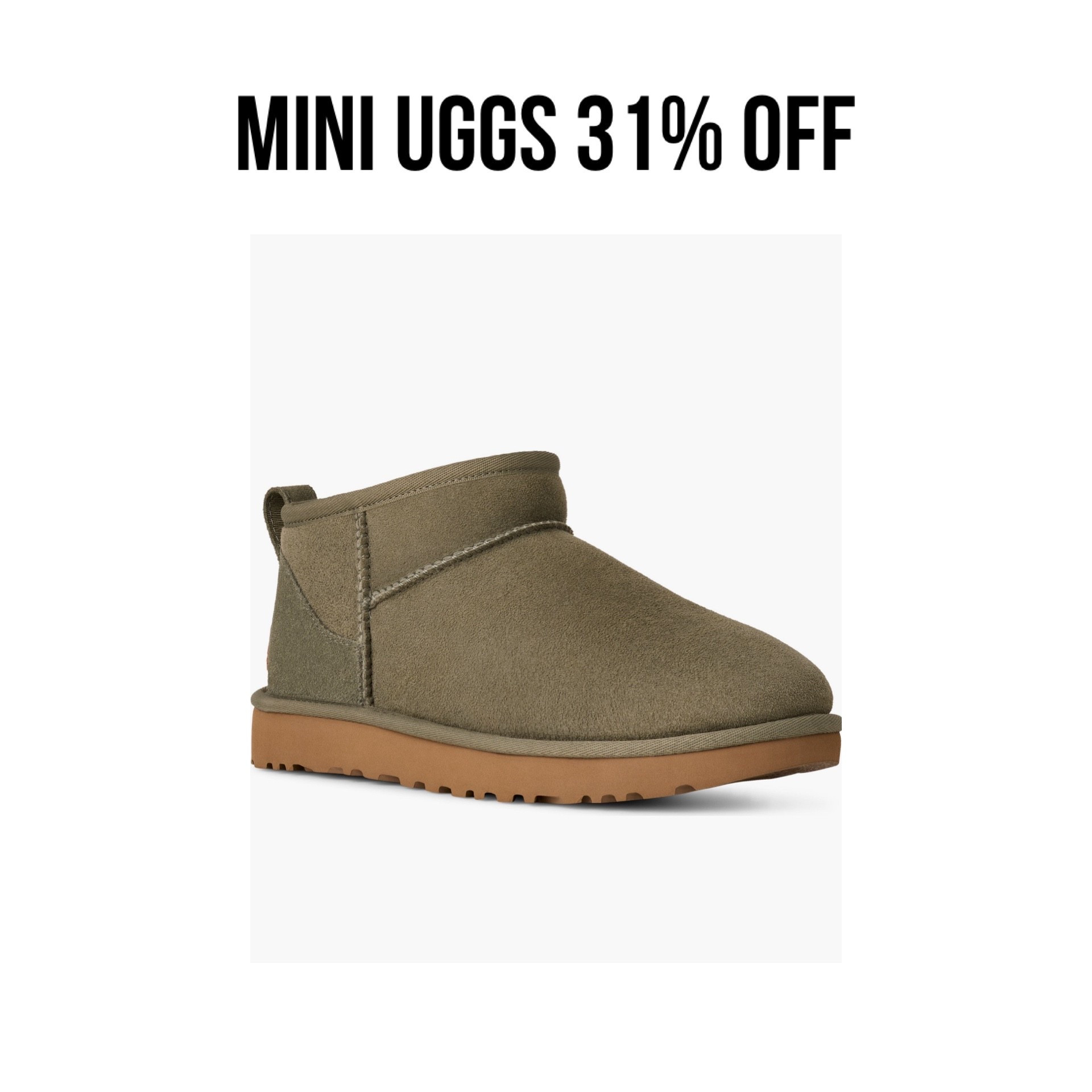 Olive green mini Uggs are on sale! 

#LTKGiftGuide #LTKSaleAlert #LTKHoliday