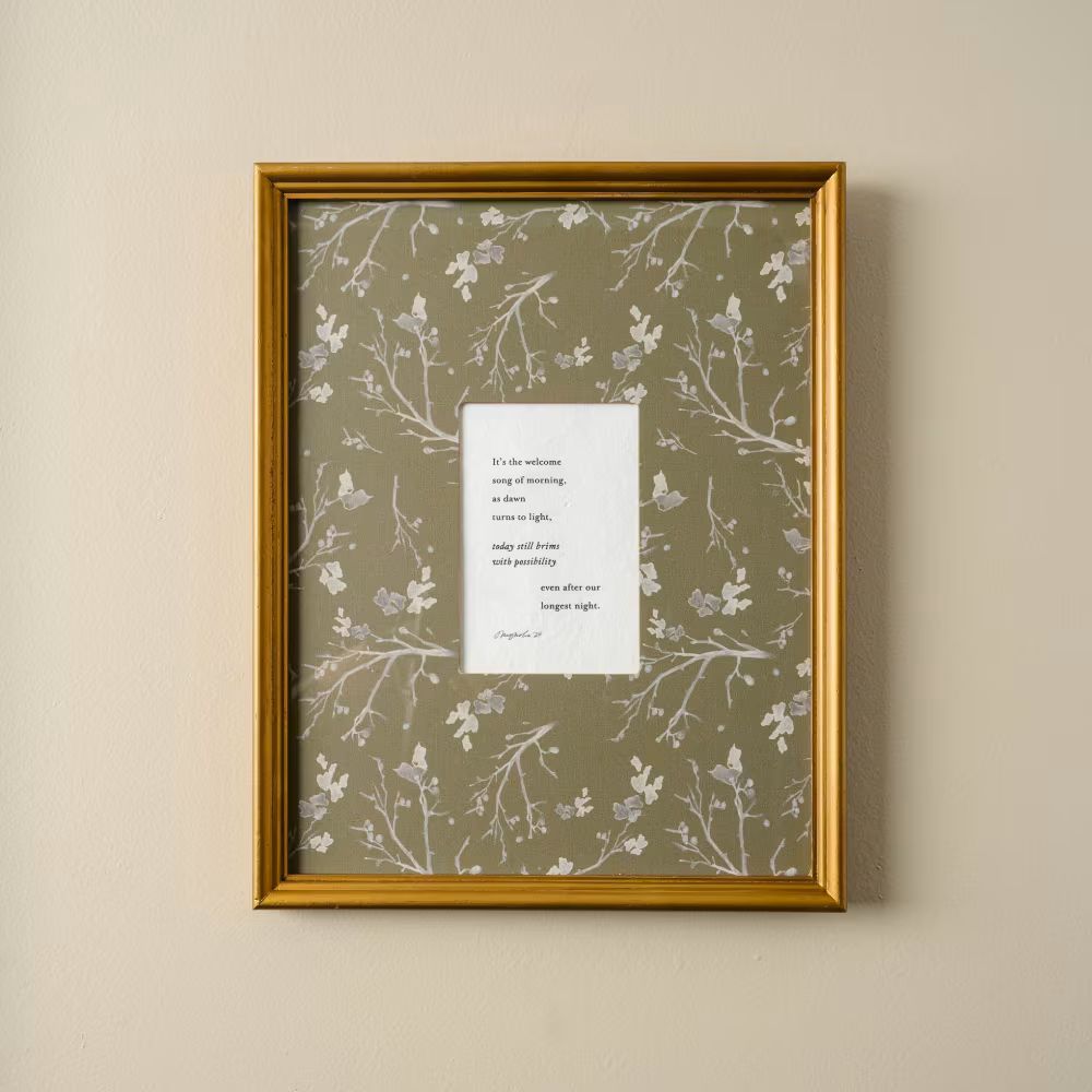 Welcome Song Framed Poem | Magnolia